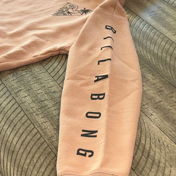 Billabong Peach Hoodie with Black Logo - Picture 6 of 16